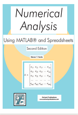 Numerical Analysis Using MATLAB and Spreadsheets 2ed